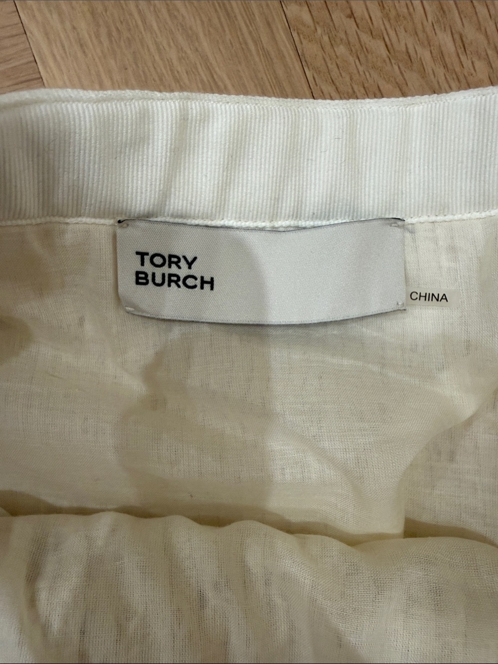 Tory Burch Cream Eyelet Circle Skirt - Picture 2 of 5